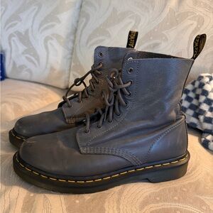 Gray Doc Marten 1460 Virginia Boots